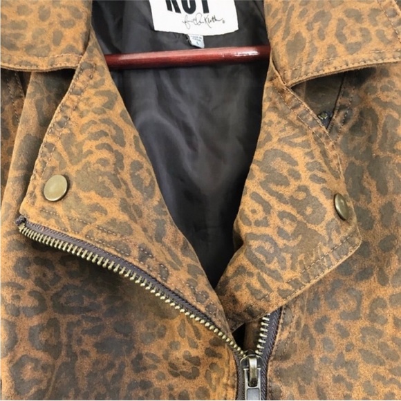 Kut from the Kloth Brown Leopard Print Jacket - Picture 11 of 16